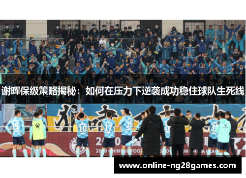 谢晖保级策略揭秘:如何在压力下逆袭成功稳住球队生死线 谢晖保级策略揭秘:如何在压力下逆袭成功稳住球队生死线